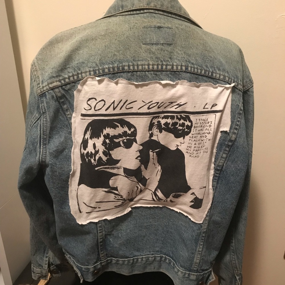 Levis Jean jacket -Sonic Youth T patch